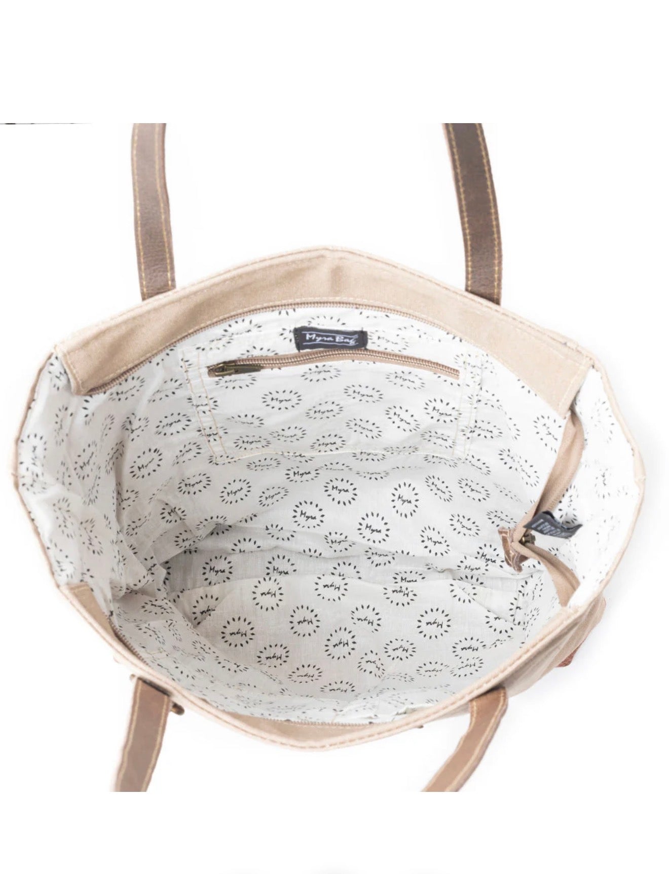 MY29 Cimple Tote Bag with Lots of Room, Inner and Outer Pockets, Double Carry Straps Detail and Metal Key Charm