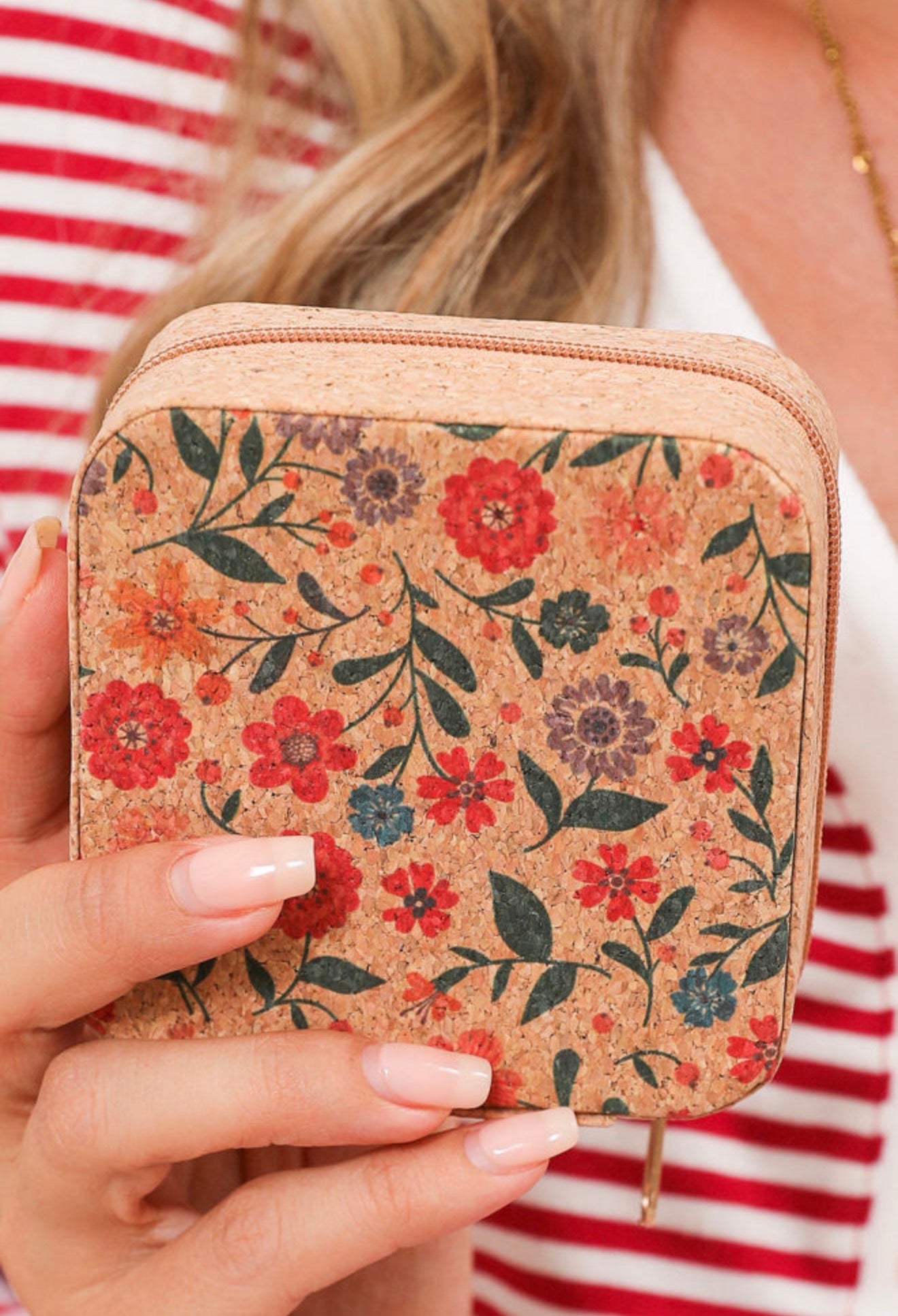 MLJB Zip Closure Jewelry Case Perfect for Travel in 2 Designs