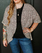 Short Sleeve Kimono in Animal Print