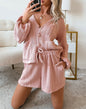 A22 Blush Pink 2 Piece Cardigan & Shorts Set