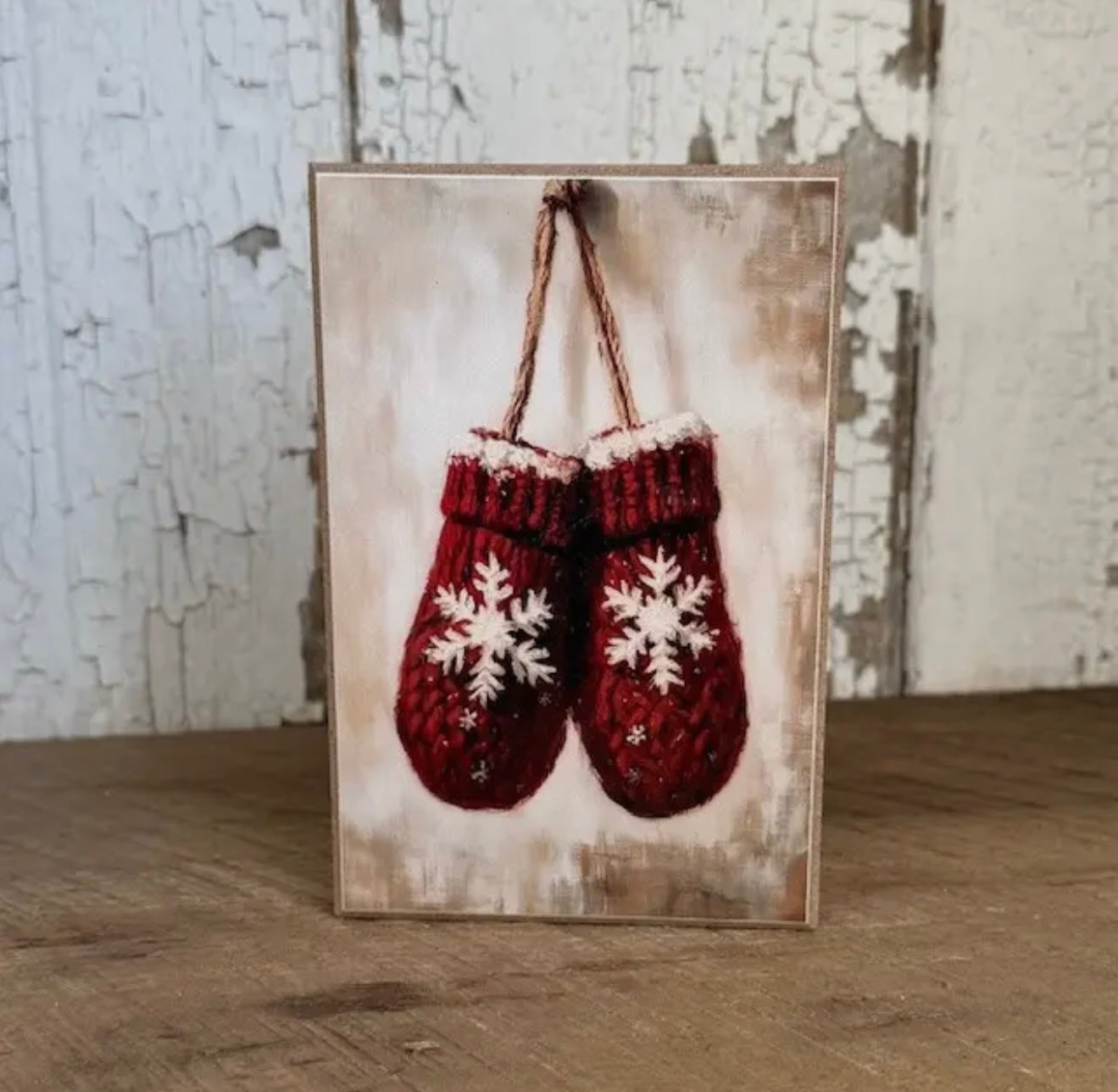 Red Snowflake Mittens