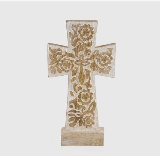 Antique White Cross