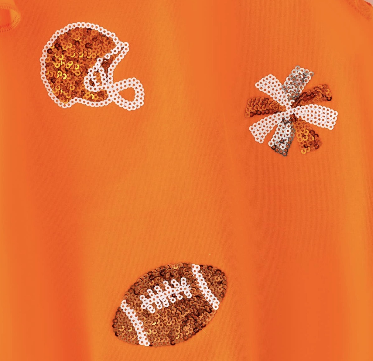 CCTNB Orange Bubble Suit with Sequin Embellishments