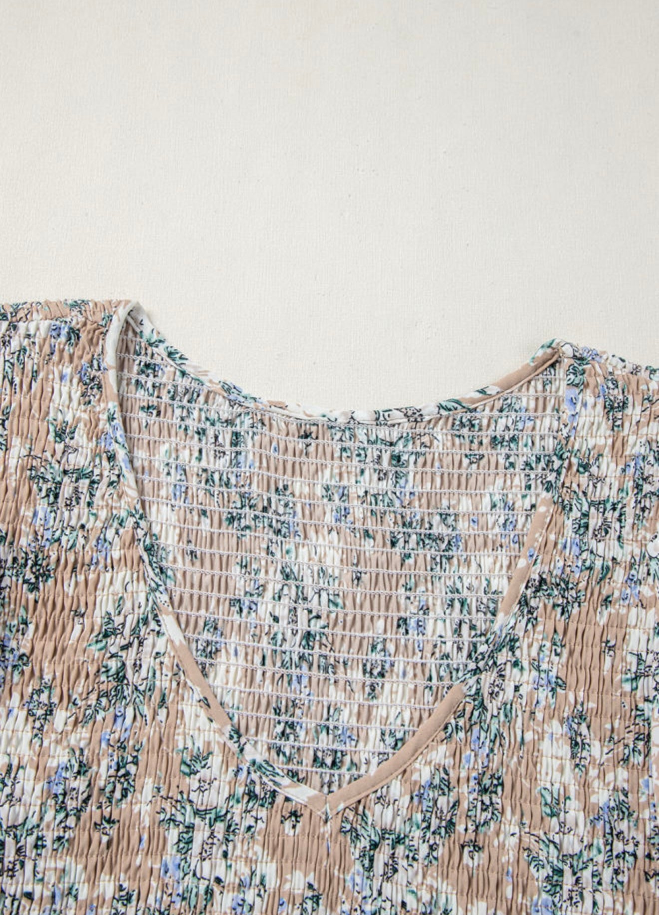 Khaki Floral Print Maxi Dress