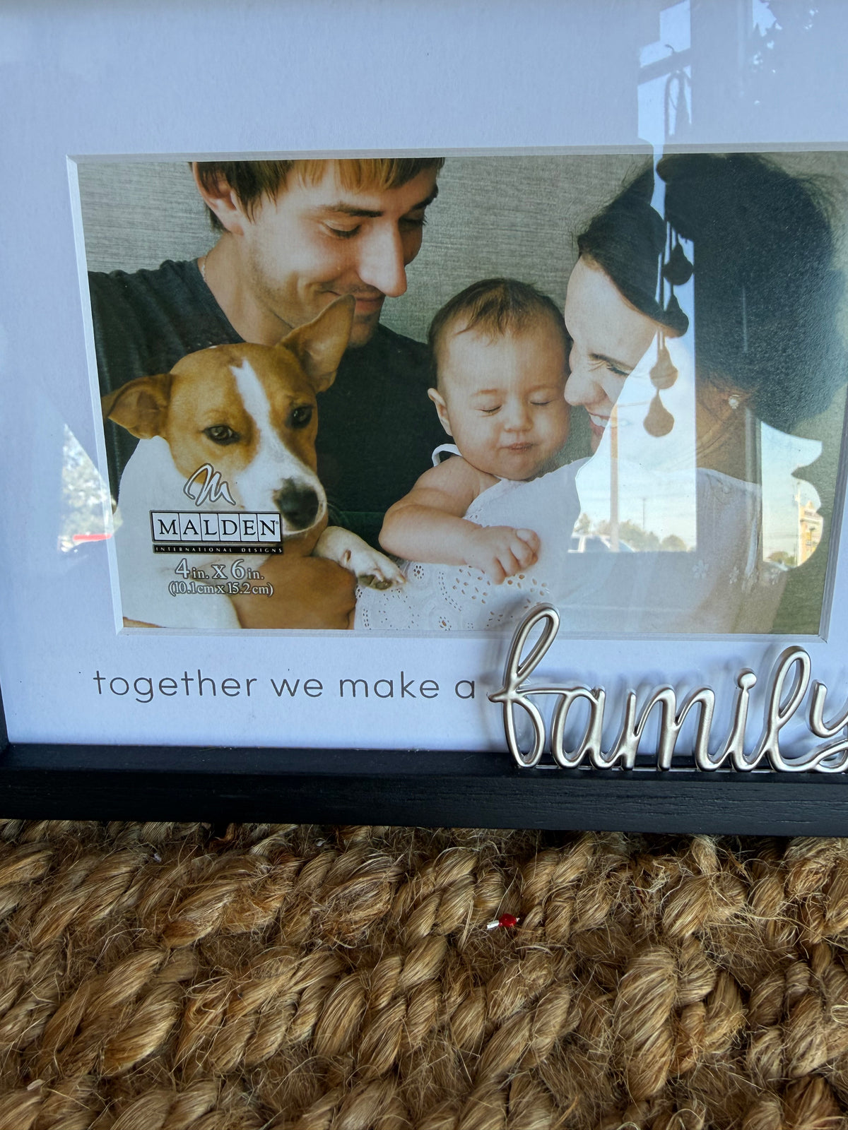 TGF Together We Make A Family Black Frame with Family Metal Embellishment