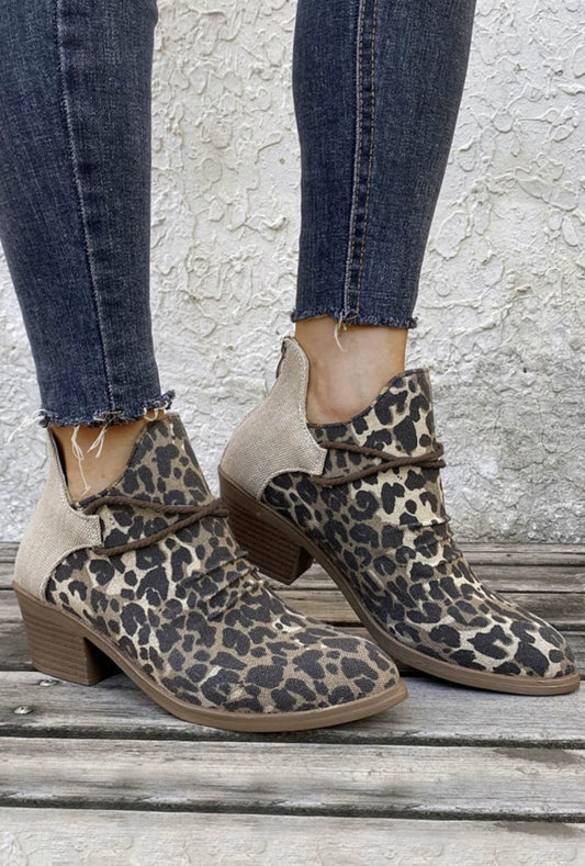 Animal Print Bootie