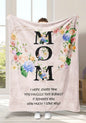Soft and cozy Ivy's Gifts & Boutique ML9 MOM blanket with a sweet message, featuring plush fabric and decorative design.