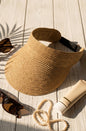 ML64 Straw Woven Wide Brim Sun Visor