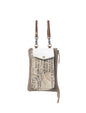MY31 Stamp Pocket Zipper Pouch Bag with Outer Zip Pocket, Snap Pocket, and Shoulder Strap