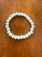 JW1 Boho Painted Wooden Bead Stretch Bracelets