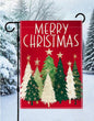 Merry Christmas Trees Small Garden Flag
