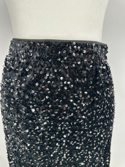 Black Sequin Skirt