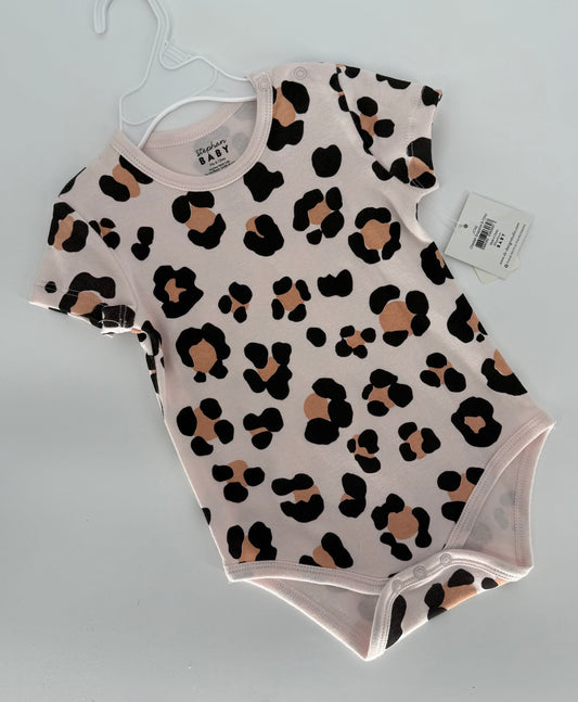 Light Pink Animal Print Onsie and Jogger Pants