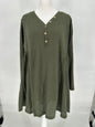Umgee Olive Green Waffle Weave Dress