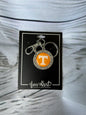 Tennessee Key Ring Chain with Rhinestones