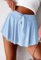ML22 Light Blue Athletic Style Skort with Drawstring