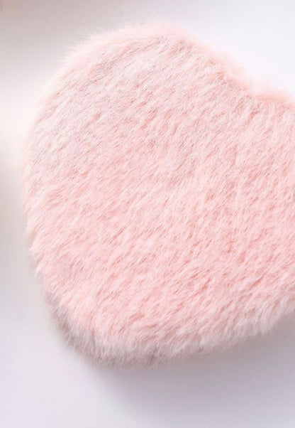 A27 Pink Fuzzy Mirror Compact