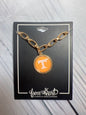 Power T Gold Paperclip link chain bracelet | from the heart