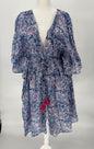 SS Lightweight Cover Up with Drawstring Waist Belt with Tassels