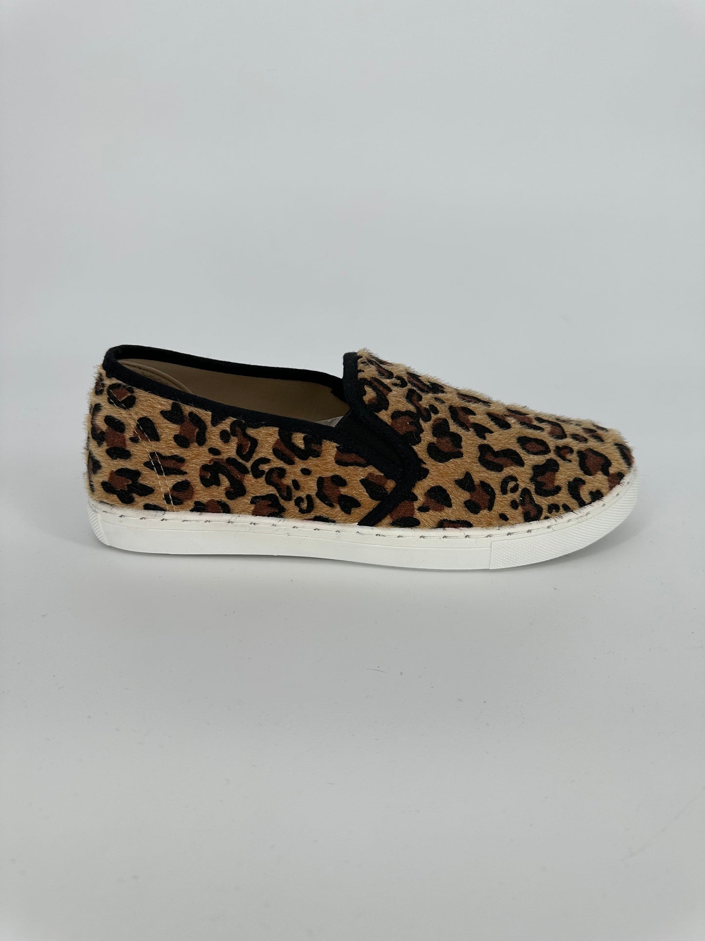 Leopard Print Pony Hair Sneakers