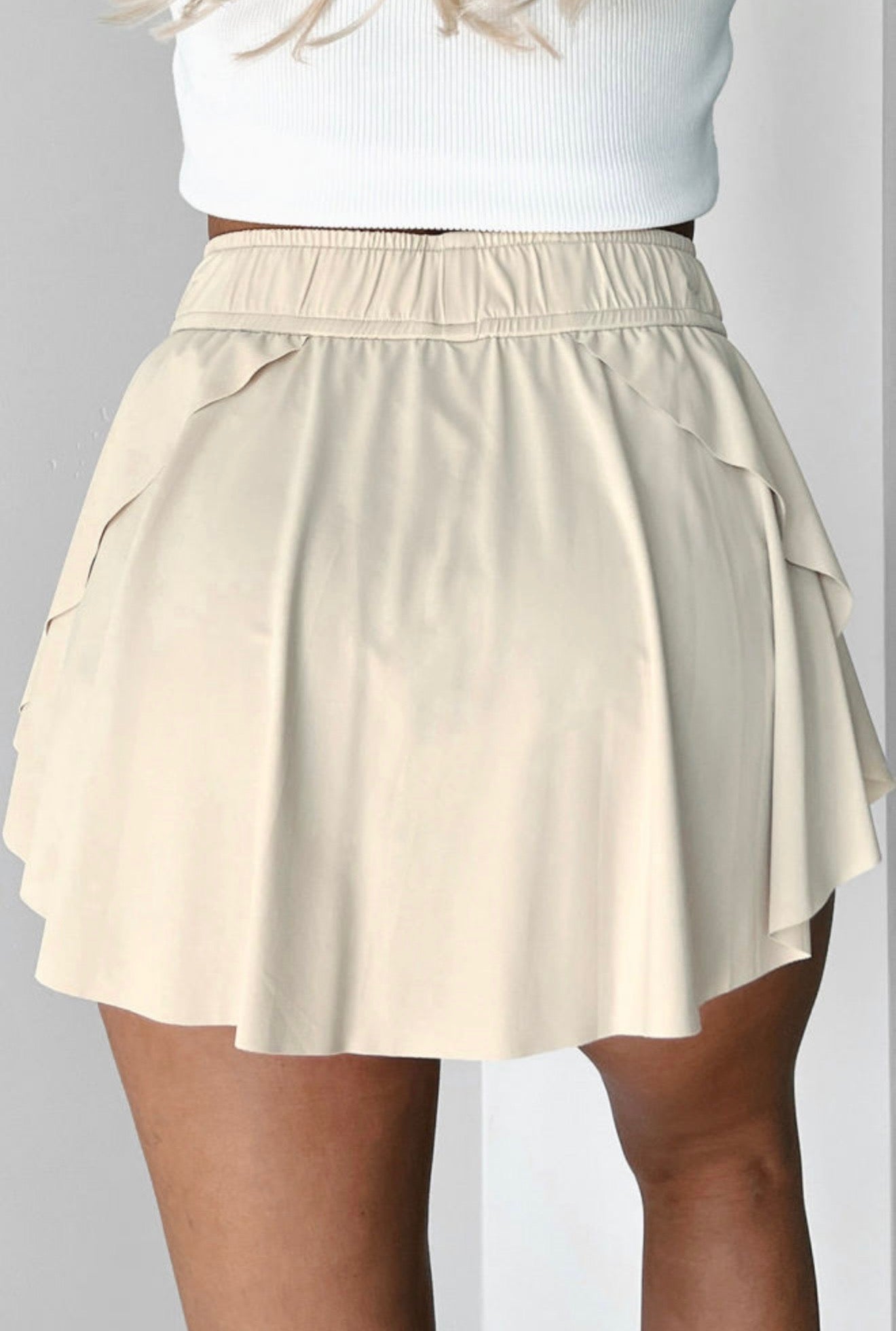 Beige Skort Athletic Style