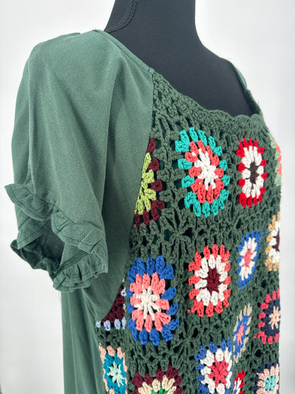 Umgee Green Knitted Long Shirt