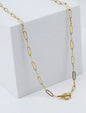 Paper Clip Link Necklace (Fade and Water Resistant)