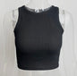 Black cropped tank