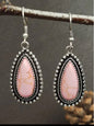 Faux Pink Turquoise Earrings
