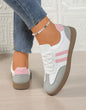 A52 Trendy Sneakers with Pink Stripes - Ivy's Gifts & Boutique