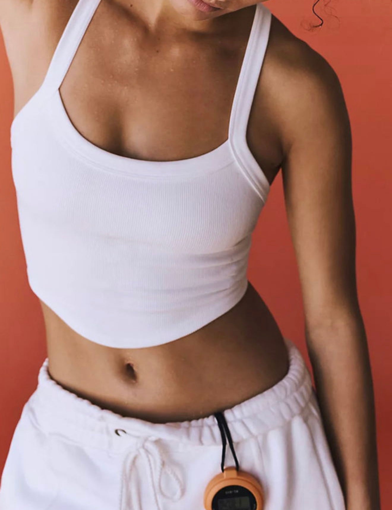 A49 Cropped Tank made with breathable ribbed fabric - Ivy's Gifts & Boutique