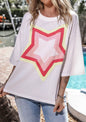 White Star Appliqué Top