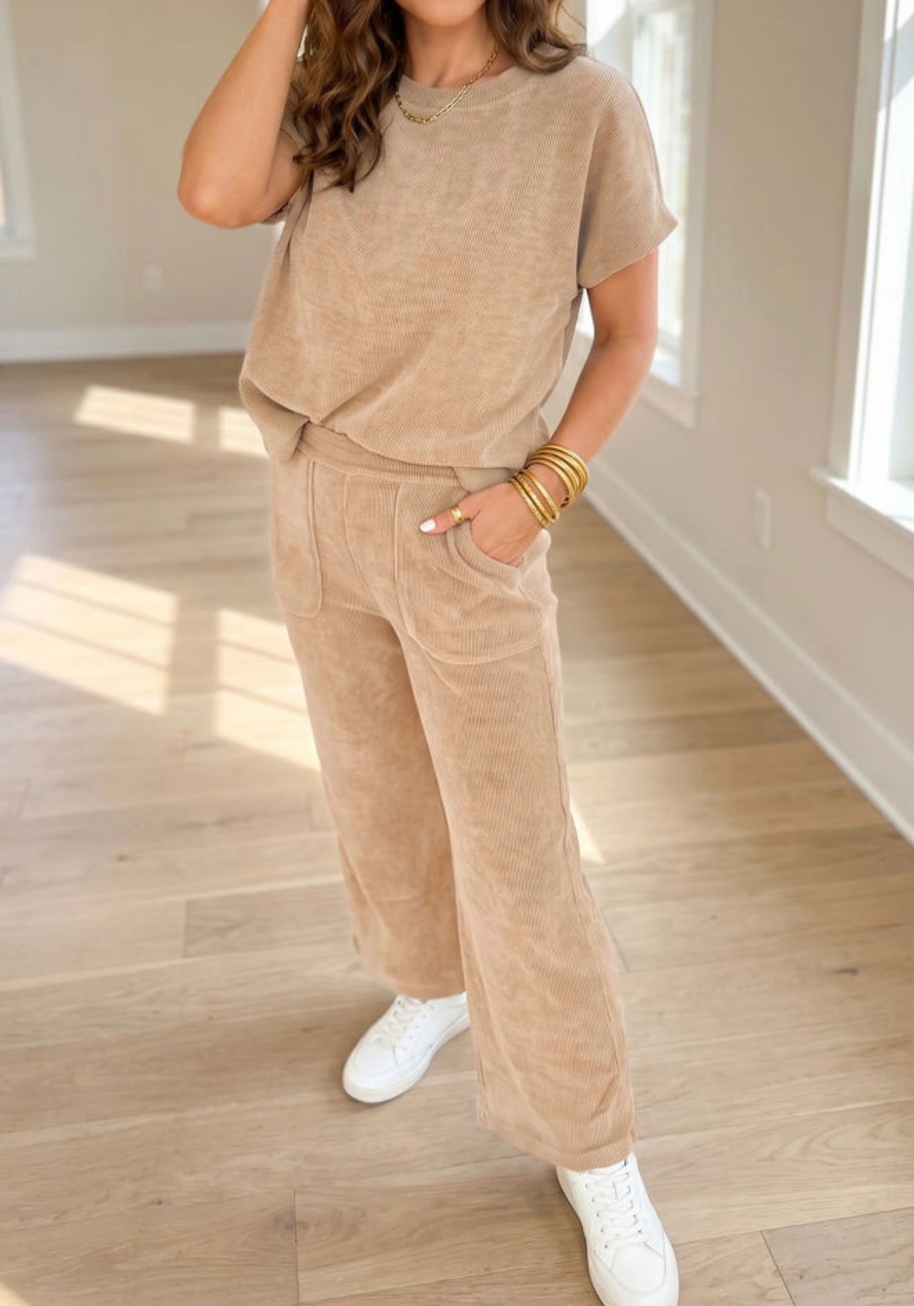 MLKS Tan 2 Piece Set in the World’s Softest Fabric