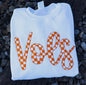 VOLS checker board appliqué sweatshirt