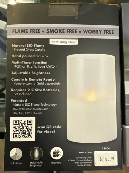Illumaflame | Natual LED Flameless Candle | 3.5" x 6"