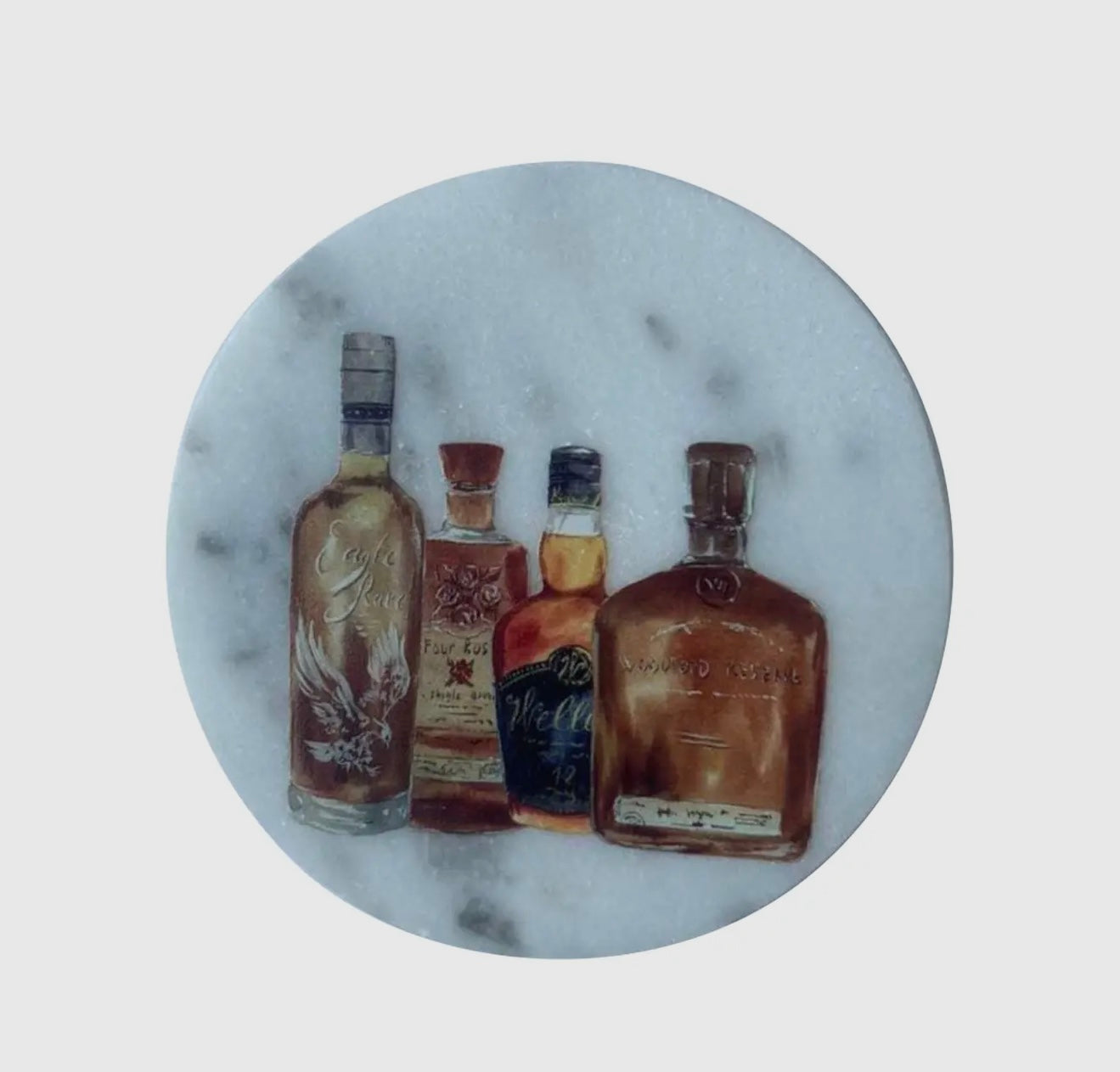 Bourbon Theme Marble Coaster