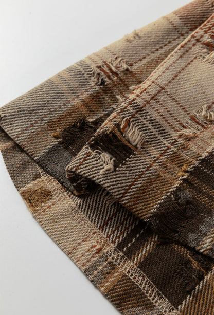 A51 Boho Style Patchwork Style Button Up Blouse - Ivy's Gifts & Boutique