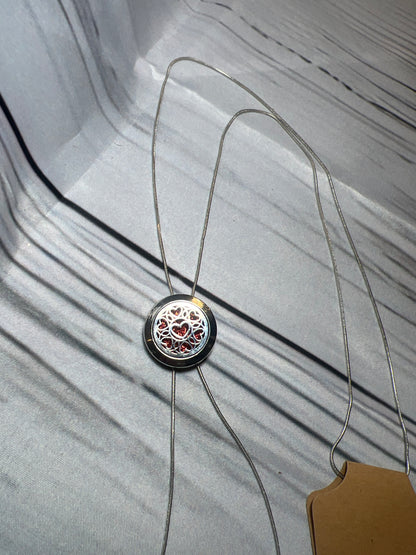 Heart interchangeable fragrances necklace