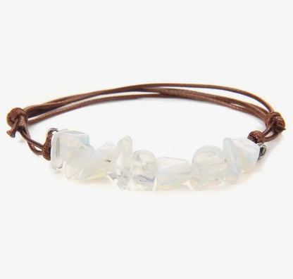FR50 Bohemian Gravel Leather Multi Cord Bracelet