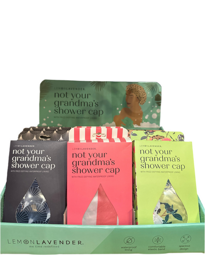 Not Your Grandma's Shower Cap | With Frizz-defying Waterproof Lining