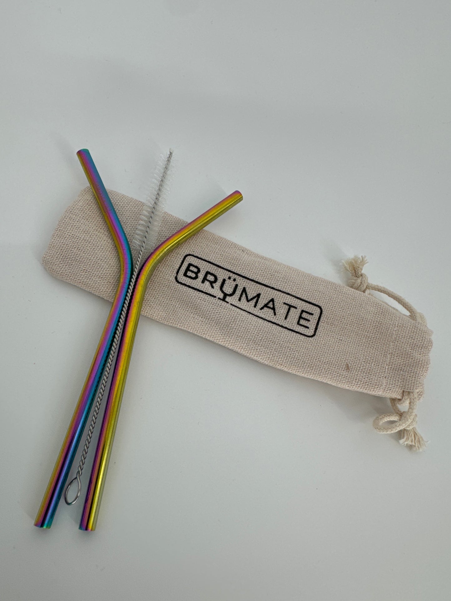 BRUMATE Rainbow Straw Set Titanium