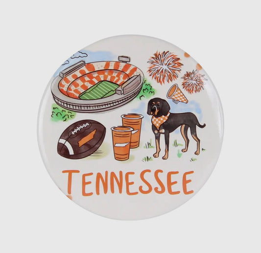 Tennessee Football Themed Button