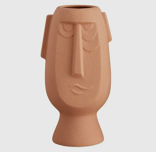 Terracotta Face Planter 9.5 inch Slim