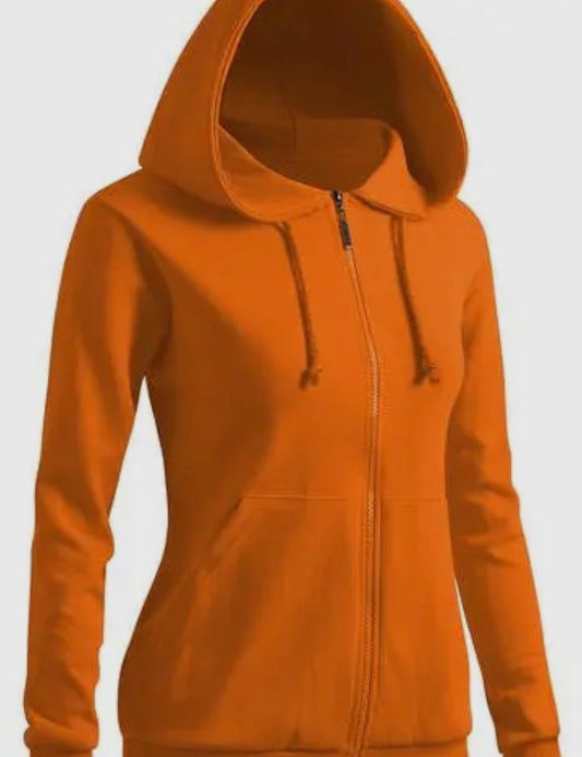 Lightweight A120 zip-up hoodie by Ivy's Gifts & Boutique, shown in soft fabric with front zipper and hood.