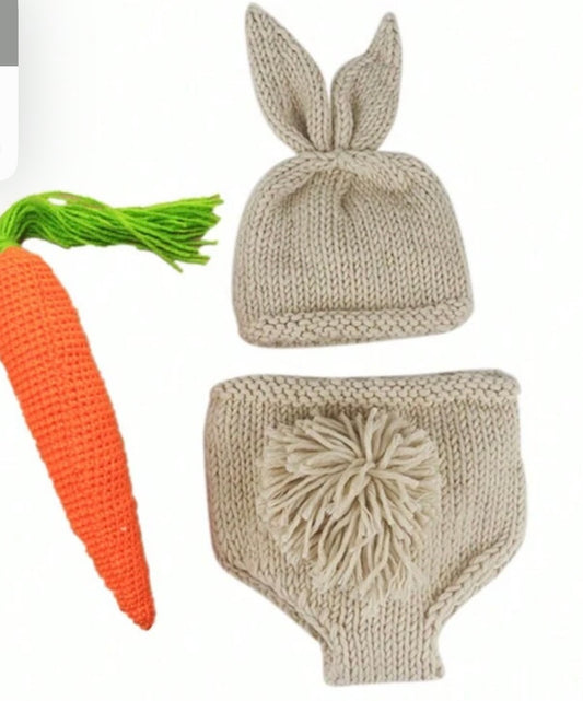 3 pc Infant Bunny Set for Photo