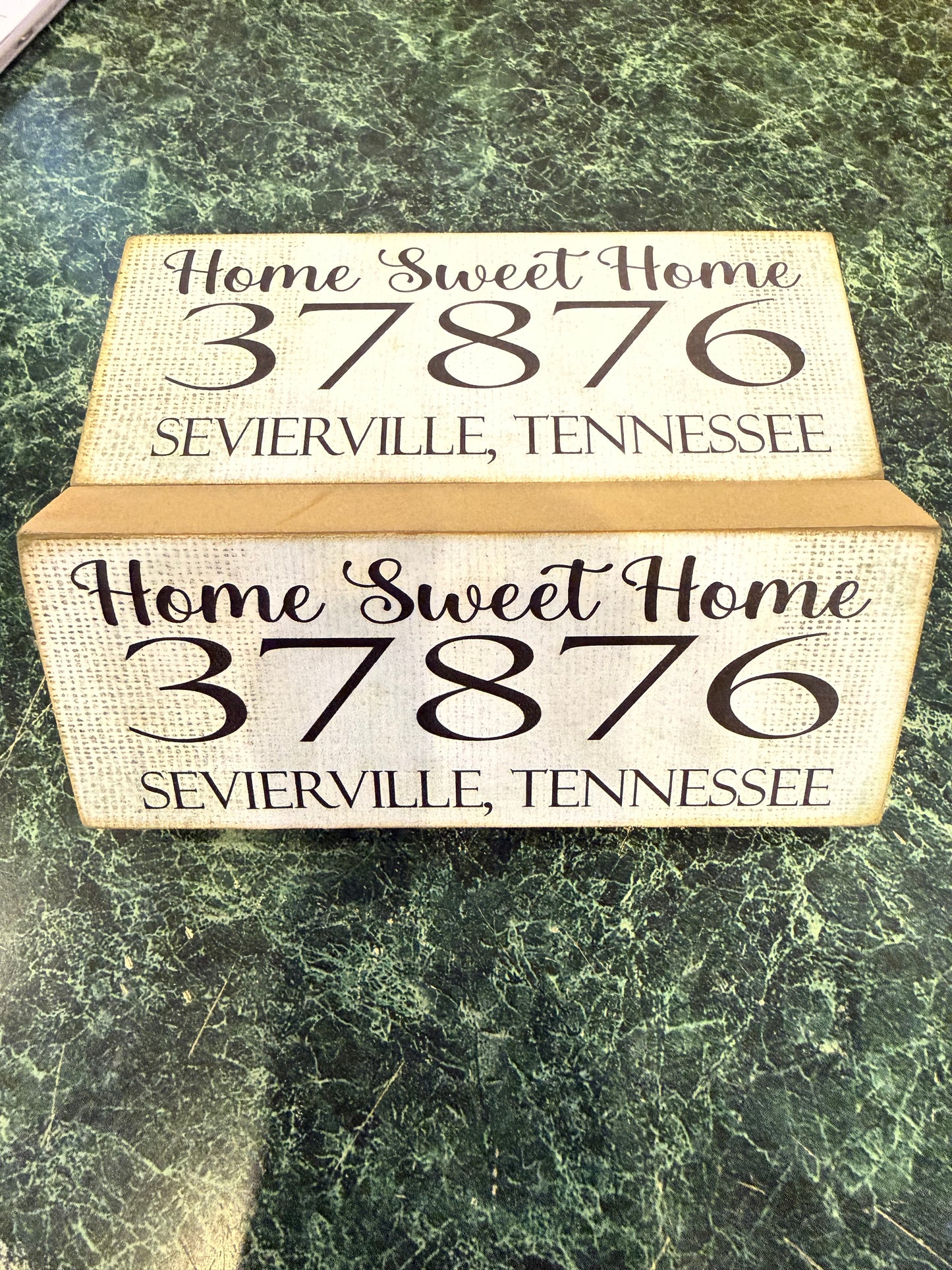 37876 Home Sweet Home Wooden Block Sign