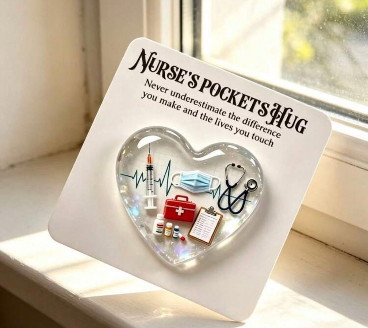 NPHS Nurses Pocket Hug Acrylic Token