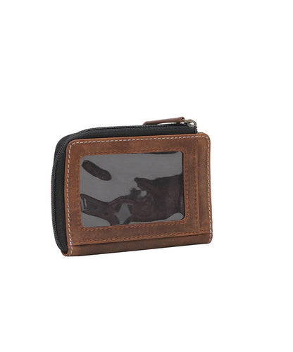 MY26 Brownian Credit Card Wallet in Leather with I D Window
