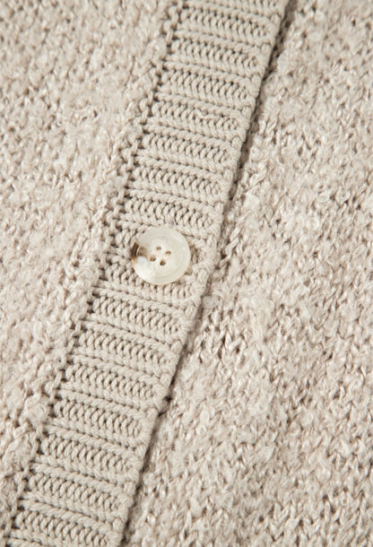 Soft and Fluffy Beige button up cardigan sweater