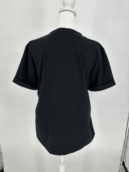 Black Holly Jolly T-Shirt with Cuffed Sleeved